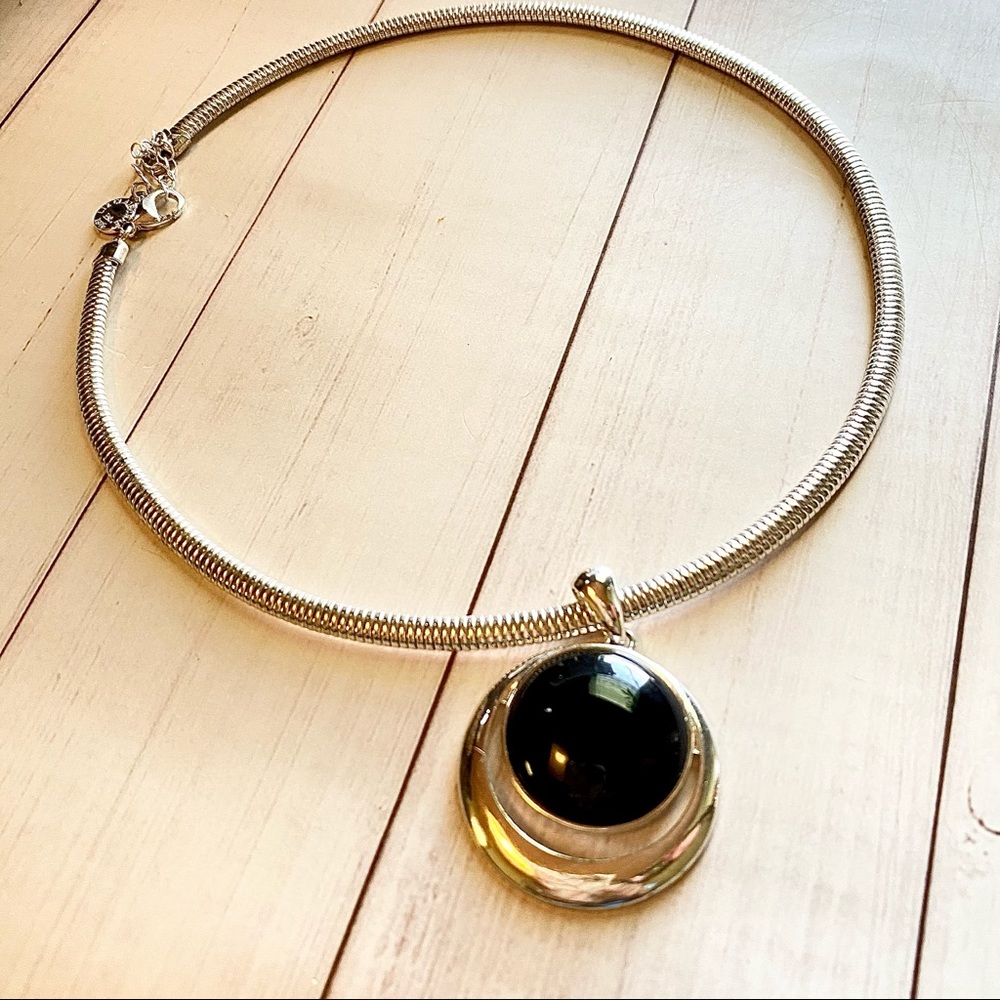 Liz Claiborne Slver Choker Necklace